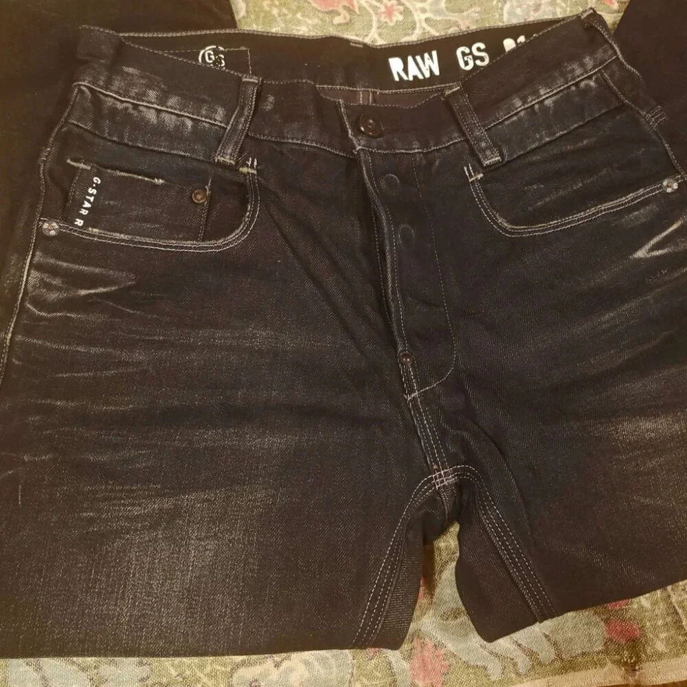 G Star RAW Jeans Men 30 x 34 New Radar Slim 30 x 34 Dark Blue EUC